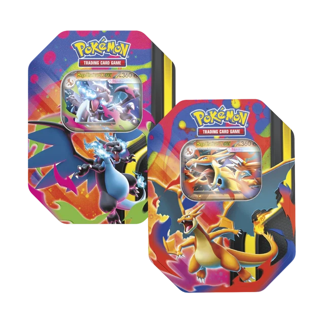 Lata Mega Charizard X & Y EX - ¡Descubre la Potencia Pokémon!