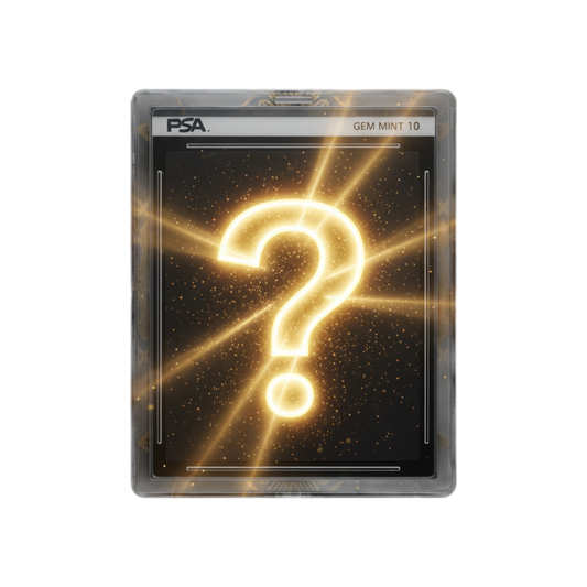 Carta Pokémon japonesa gradada PSA 10 Mystery de InspectorTCG con estuche protector brillante y signo de interrogación
