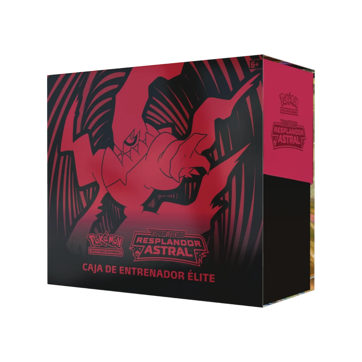Elite Trainer Box InspectorTCG Resplandor Astral de Pokémon con diseño en negro y rojo para coleccionistas