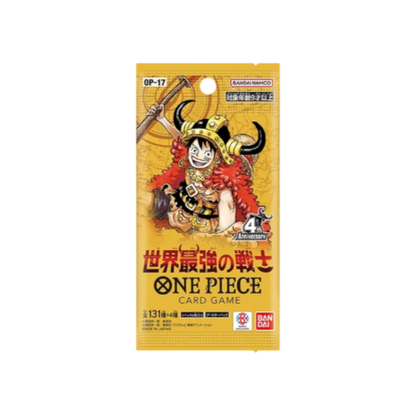 Sobre de cartas InspectorTCG OP-17 The World's Strongest Warriors de One Piece con ilustración de Luffy