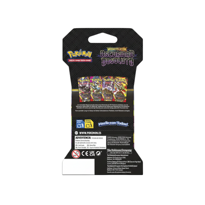 Sobre de cartas Pokémon TCG Oscuridad Absoluta de InspectorTCG con diseño oscuro y llamativo para coleccionistas