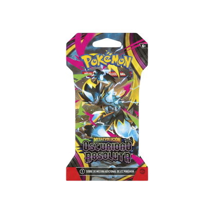 Sobre de cartas Pokémon TCG Oscuridad Absoluta de InspectorTCG con ilustración de Megaevolución