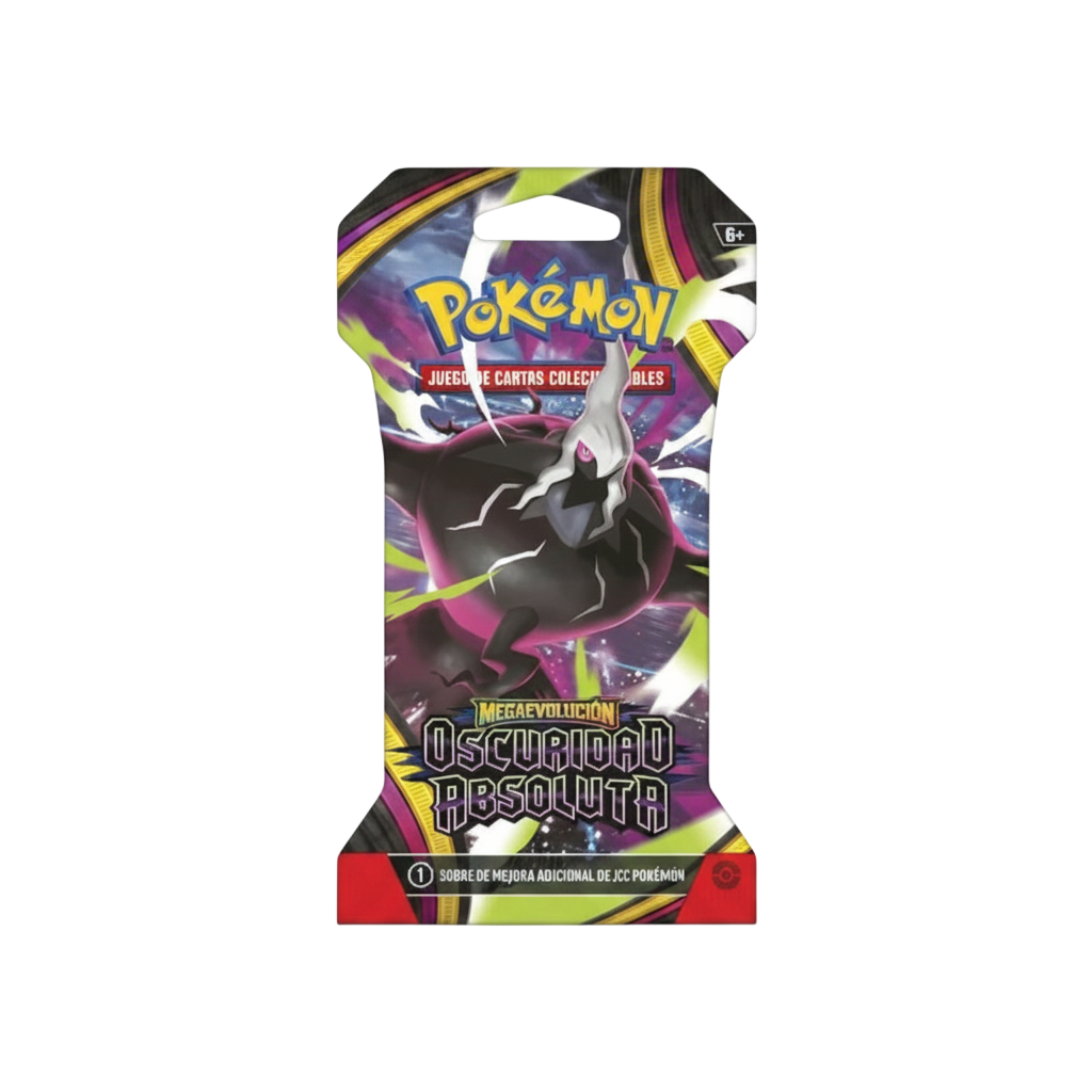 Sobre de cartas Pokémon TCG Oscuridad Absoluta de InspectorTCG con ilustración de Darkrai en tonos morados y negros